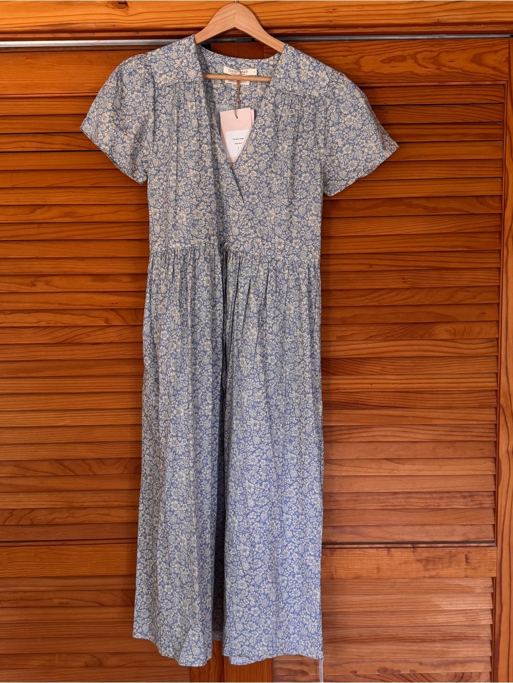 Christy Dawn Daisy Blue Floral Dress